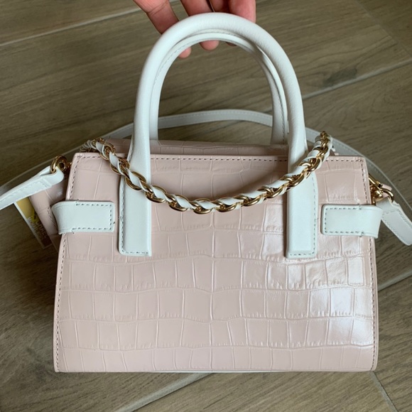 Michael kors Carmen Extra-Small Two-Tone Crocodile-Embossed Leather Satc… - Picture 3 of 9